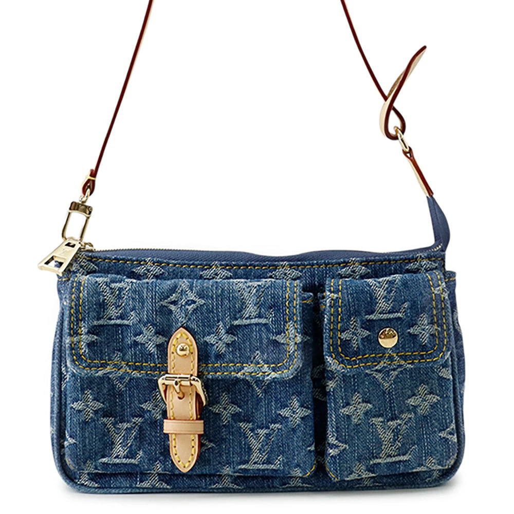 Louis Vuitton handbag Monogram Denim Pochette Accessoires Cargo Bag
